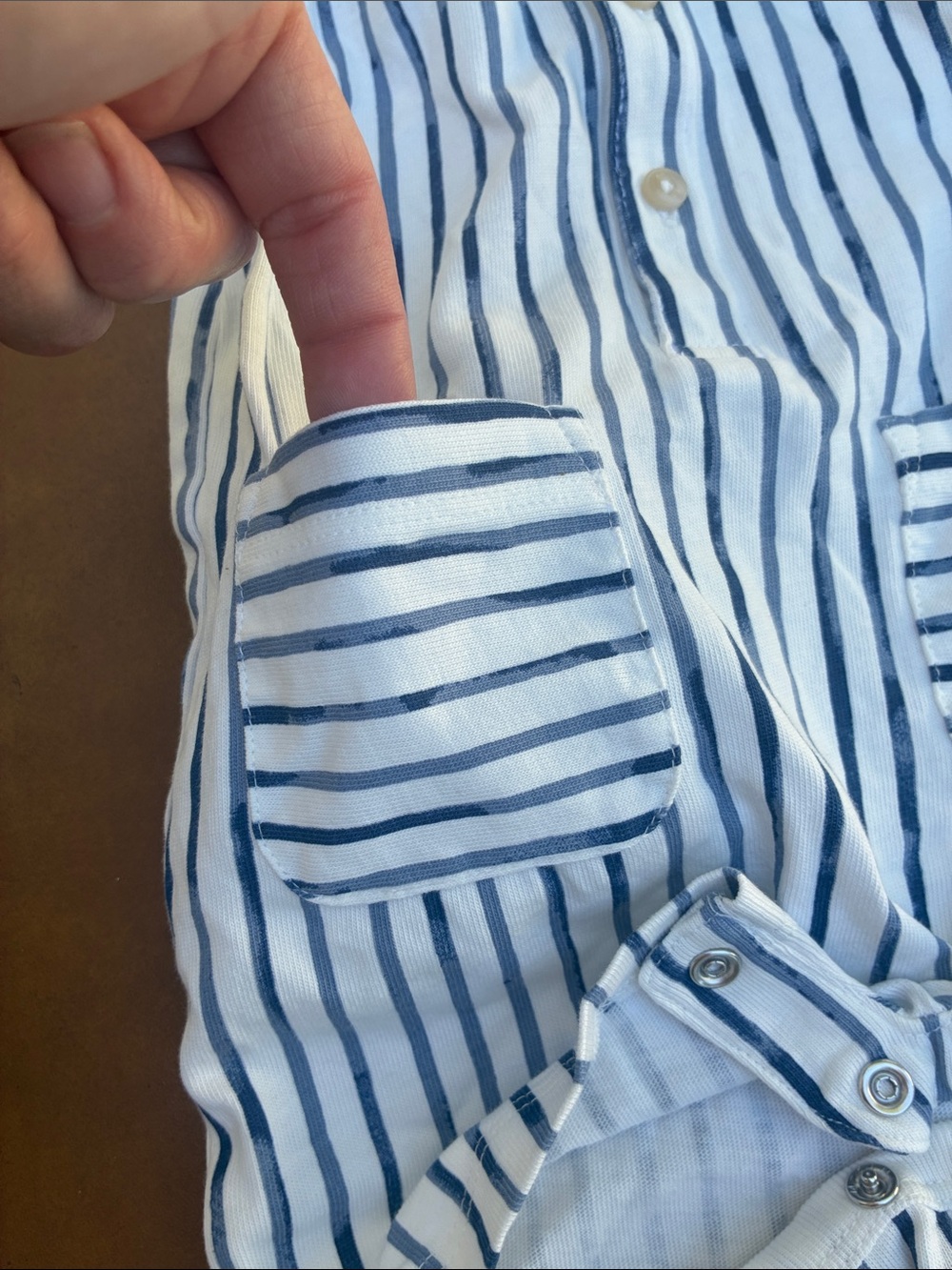 Ralph Lauren Baby Boy Striped Cotton Henley Shortall 6M - Picture 5 of 12